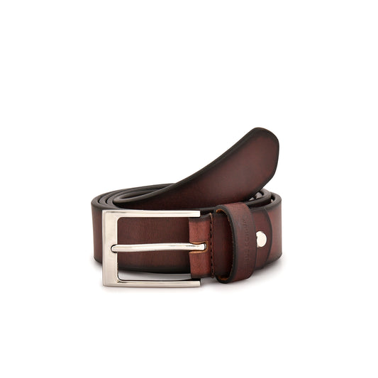 Forever Classic Leather Belt - Coffee stich