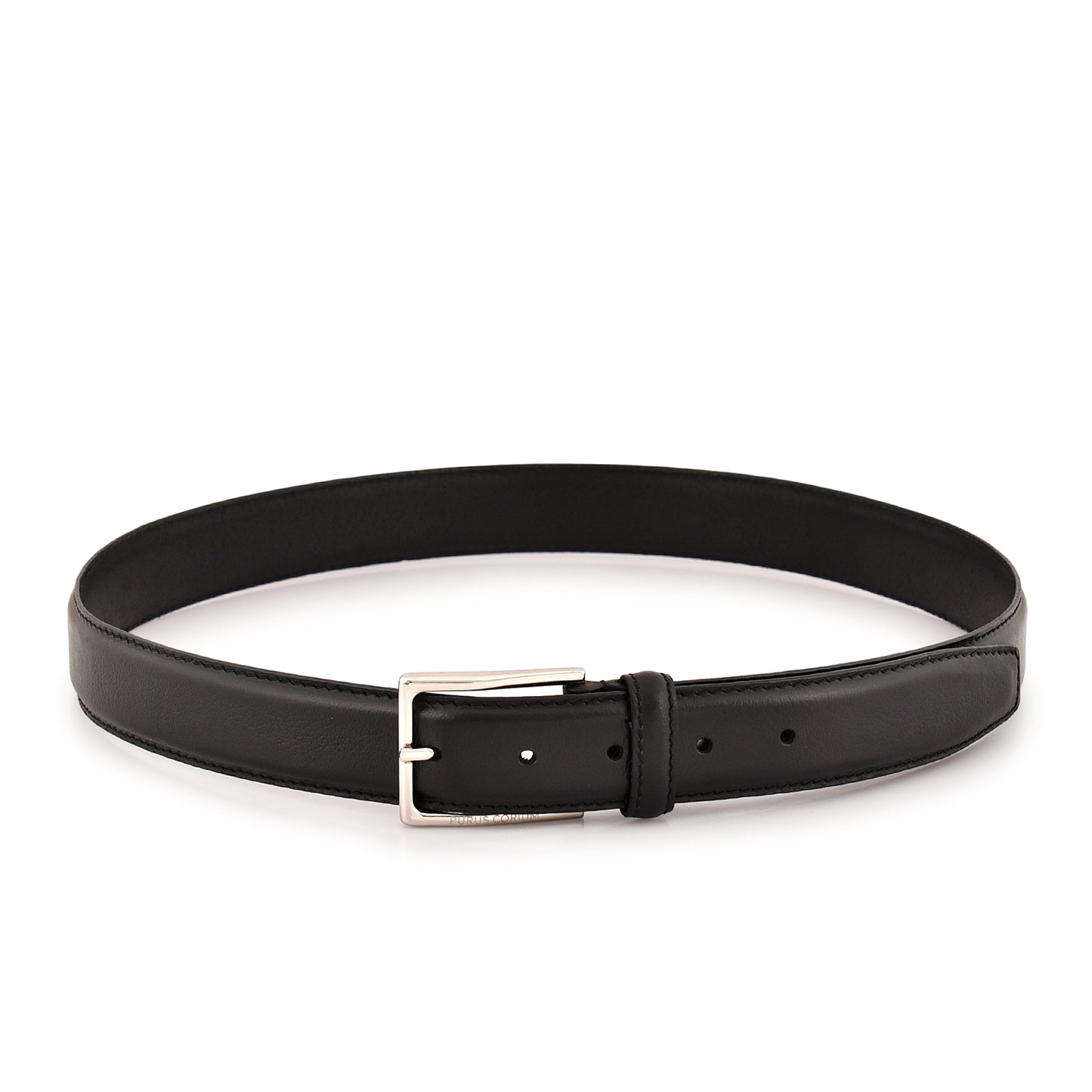 Executive Profile Leather Belt- Textured Black