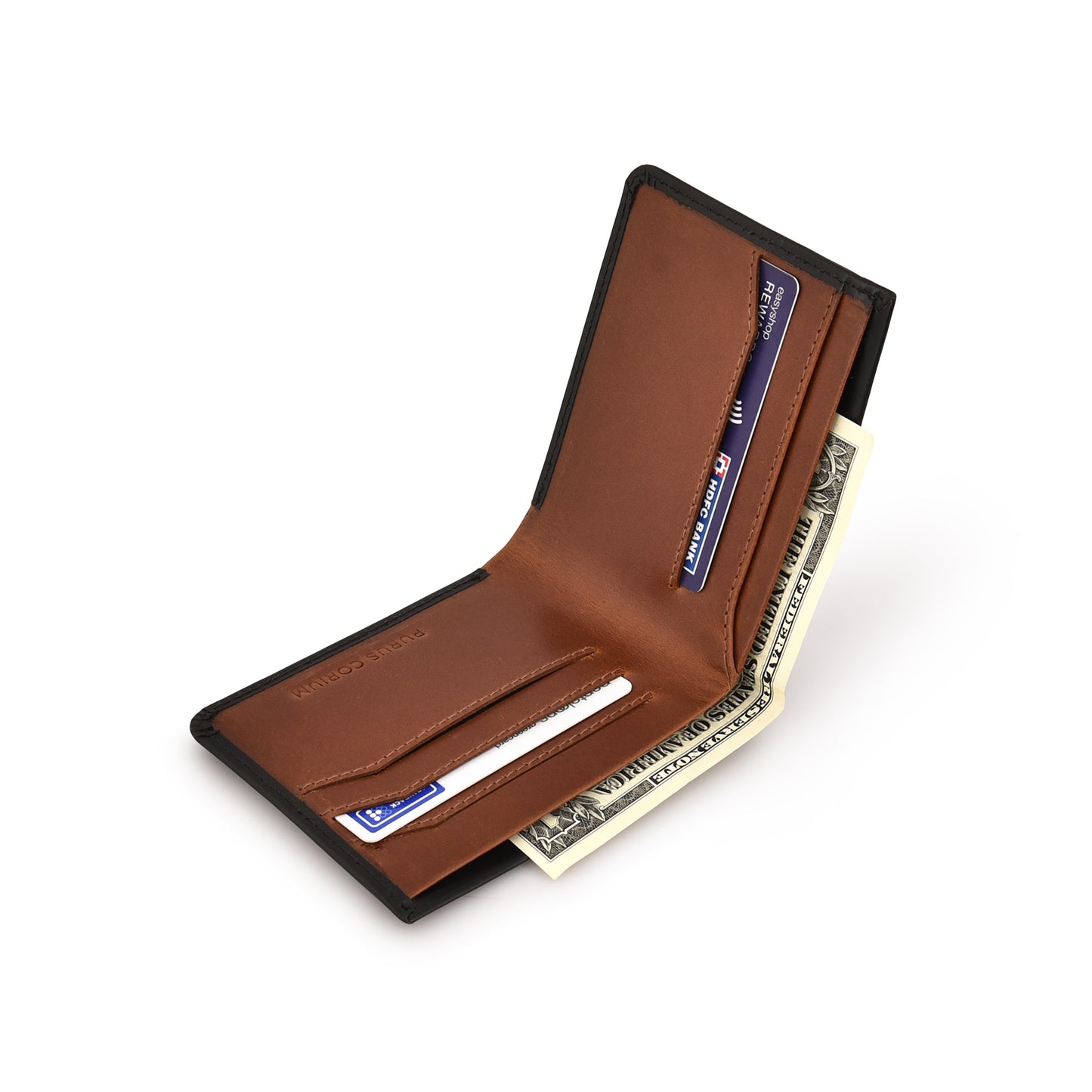 Corium Edge Leather Wallet - Teakwood Tan