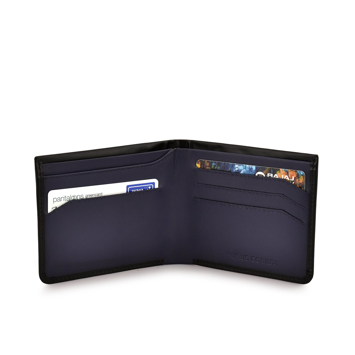 Corium Edge Leather Wallet - Ocean Blue