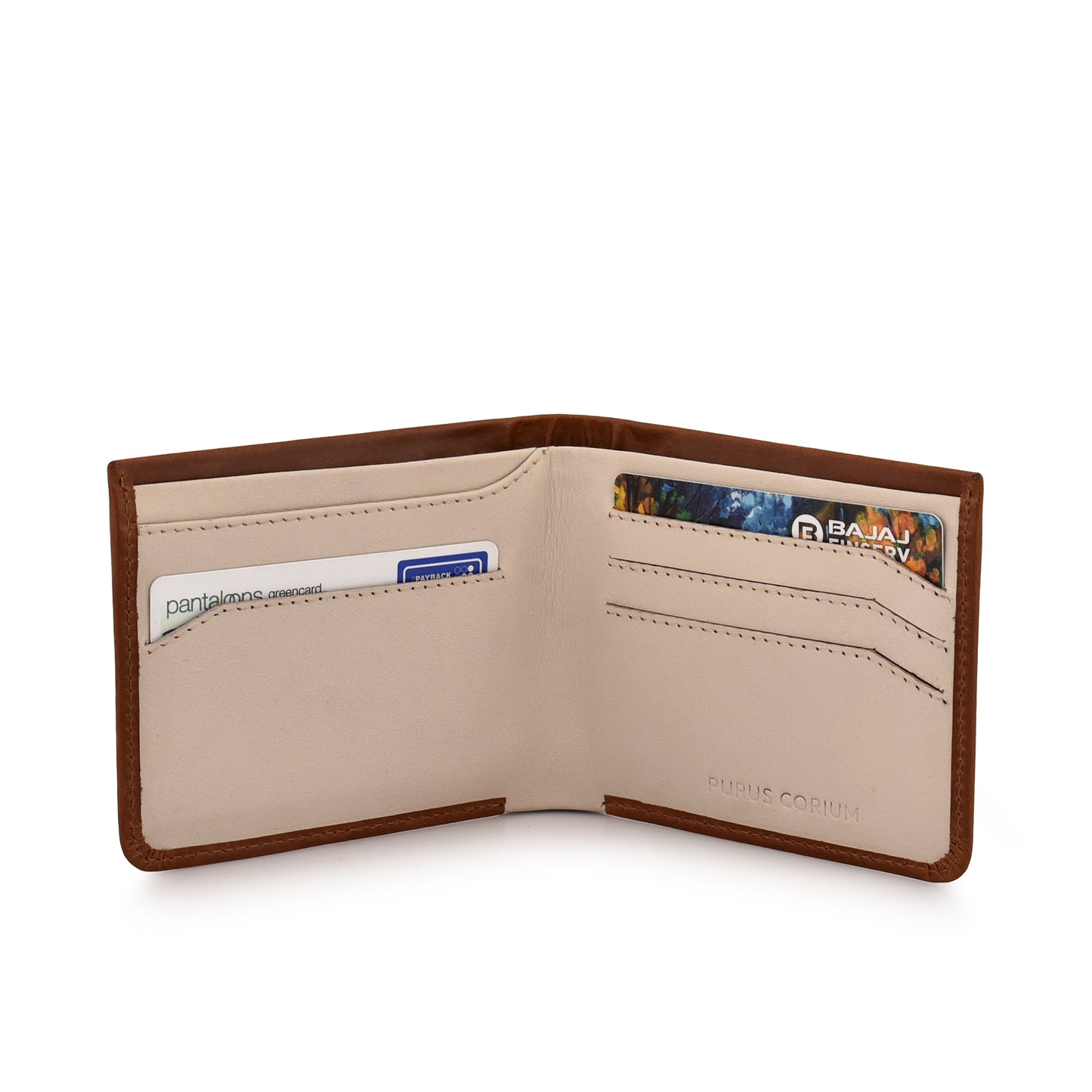 Corium Edge Leather Wallet - Moon White