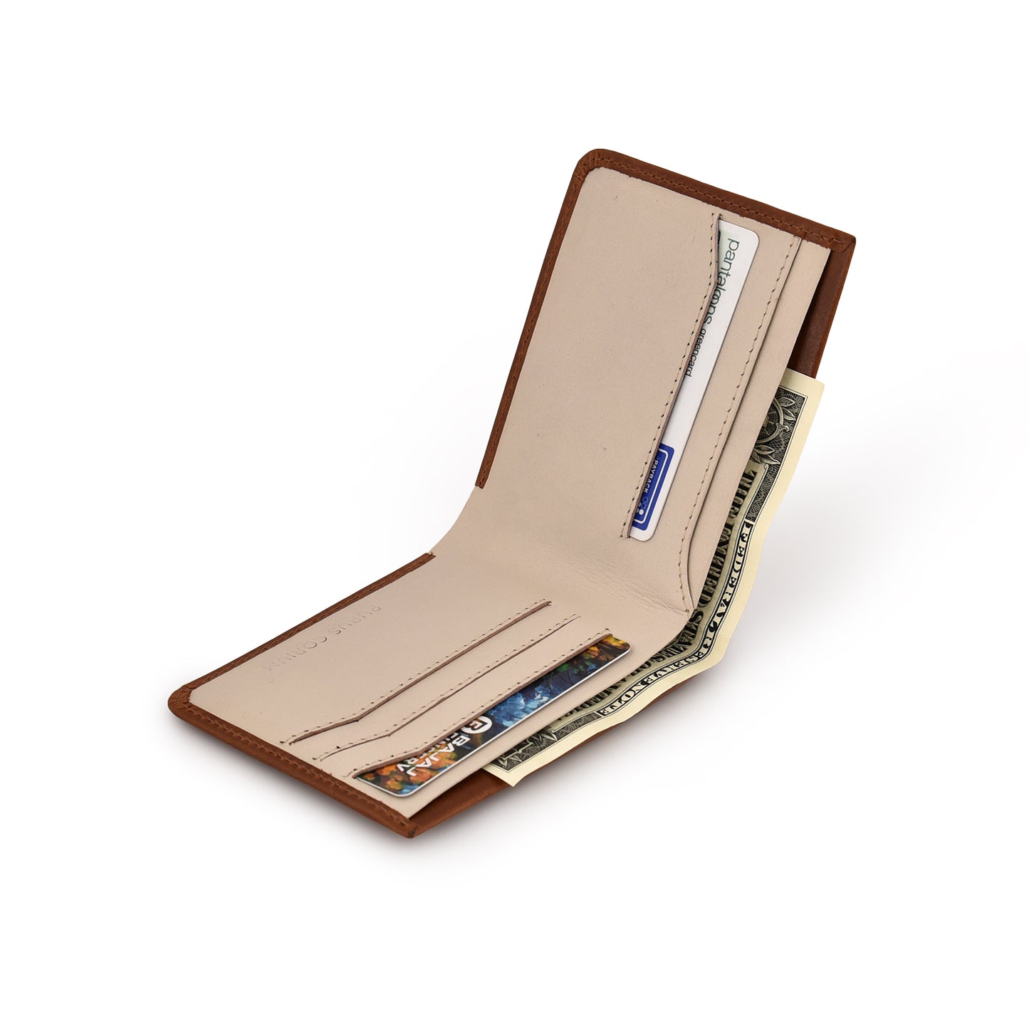 Corium Edge Leather Wallet - Moon White