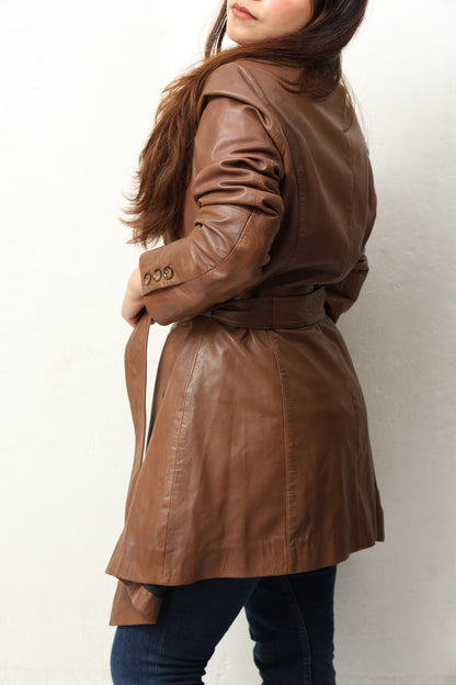Leather Trench coat