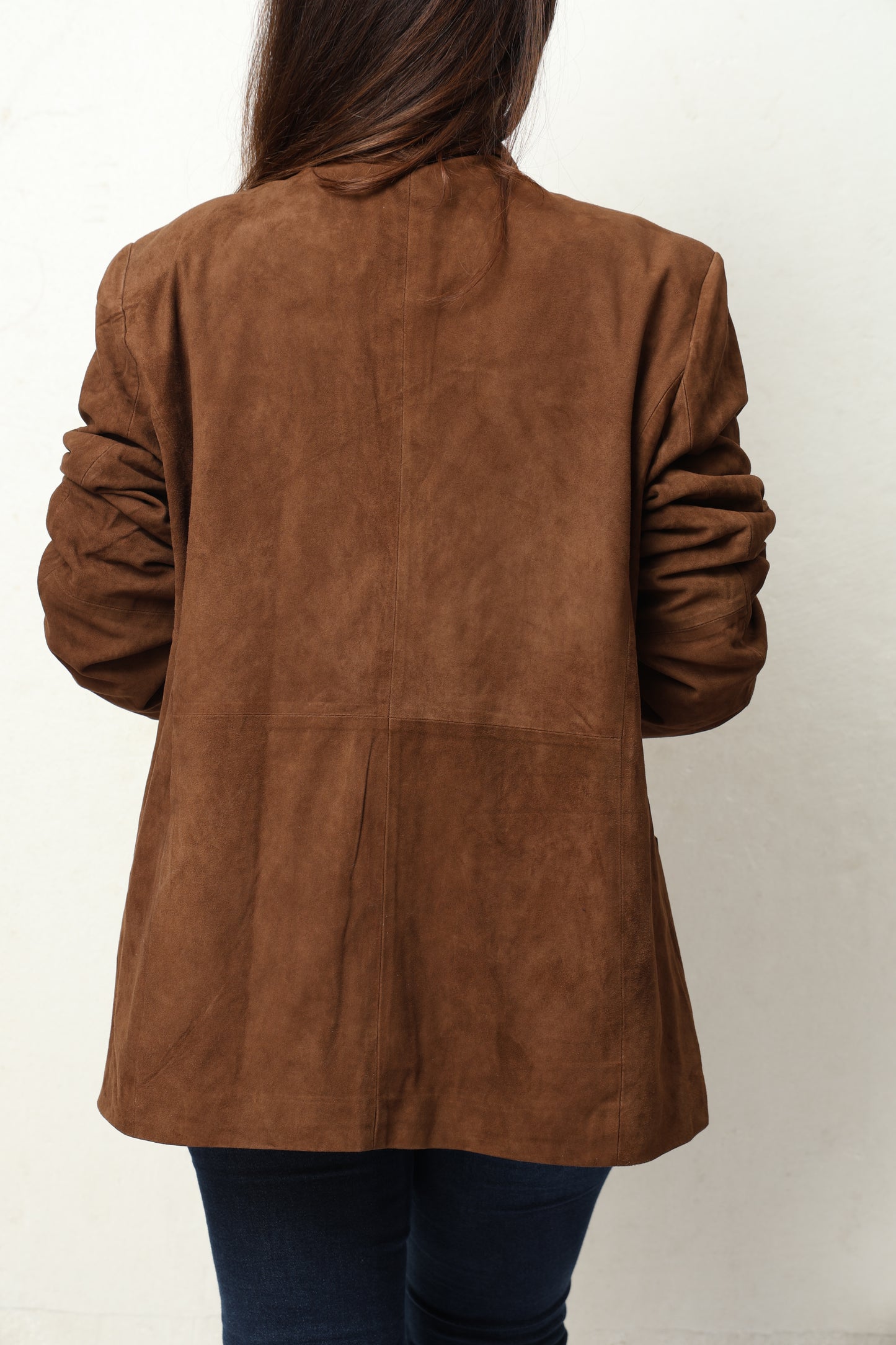 Suede Leather Blazer