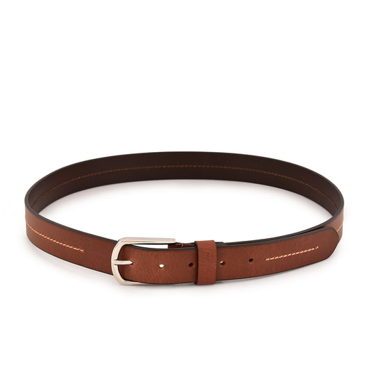 Forever Classic Leather Belt - Tan stich