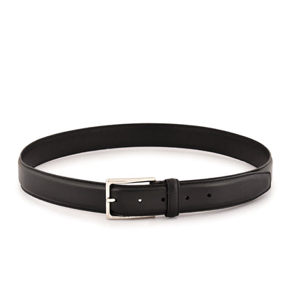 Executive Profile Leather Belt- Textured Black