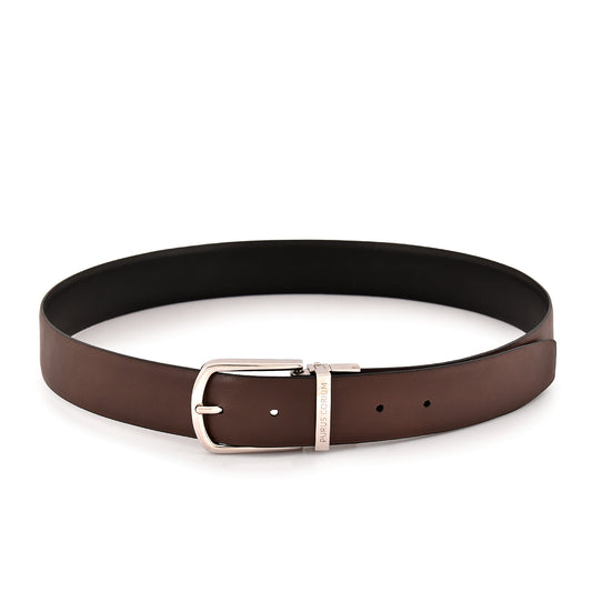 Purus Reversible Leather Belt - Plain Brown