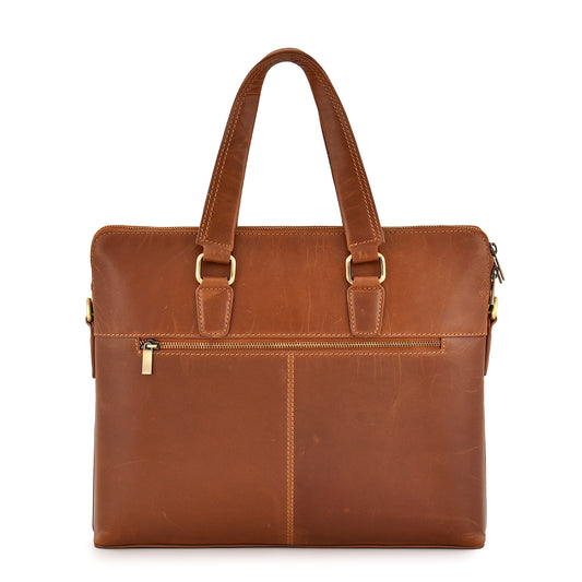 Laptop Bag - Caramel Tan