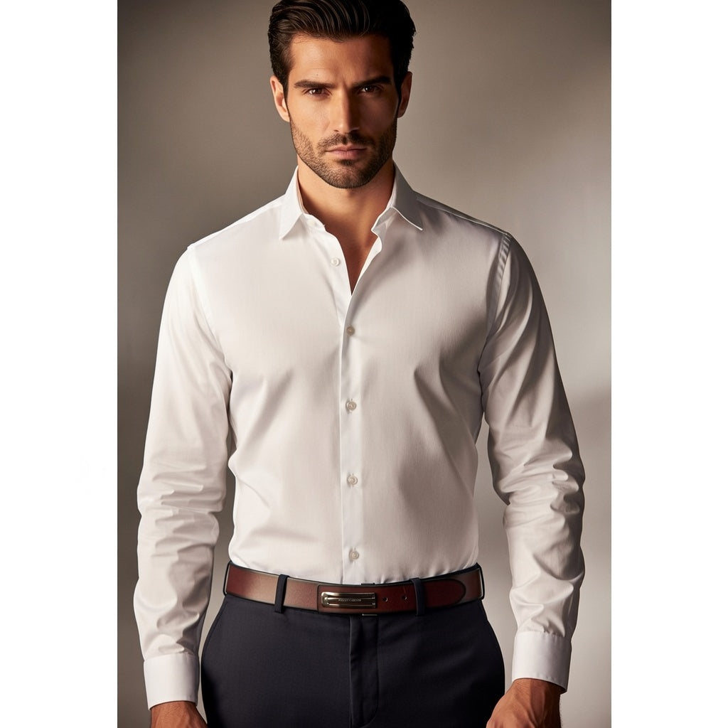 Purus Signatured Leather Belt - Cherry